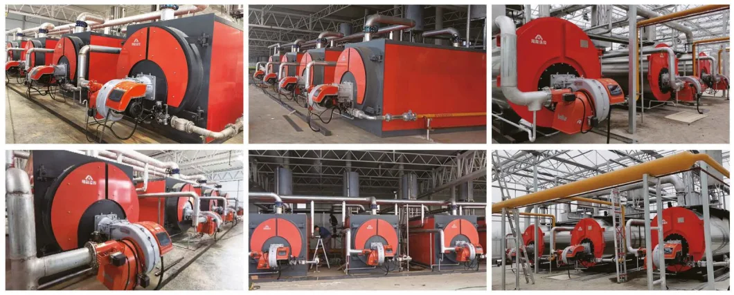 Wns 0.7 to 14 MW Natural Gas/Diesel/Petroleum Fuel Industrial Automatic Concentrated Heating Equipment Hot Water Boiler