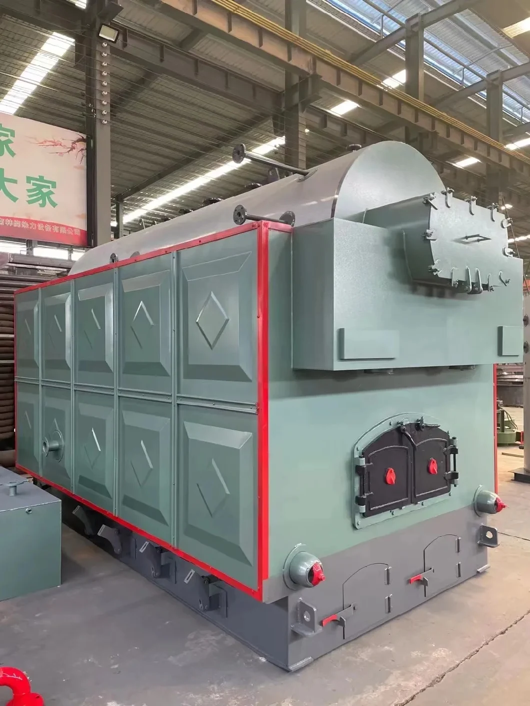 Factory Supply with Operation Manual Industrial Coal Fired Steam Hand Boiler with Economizer 1th 2 Ton/Hr 6ton/Hr