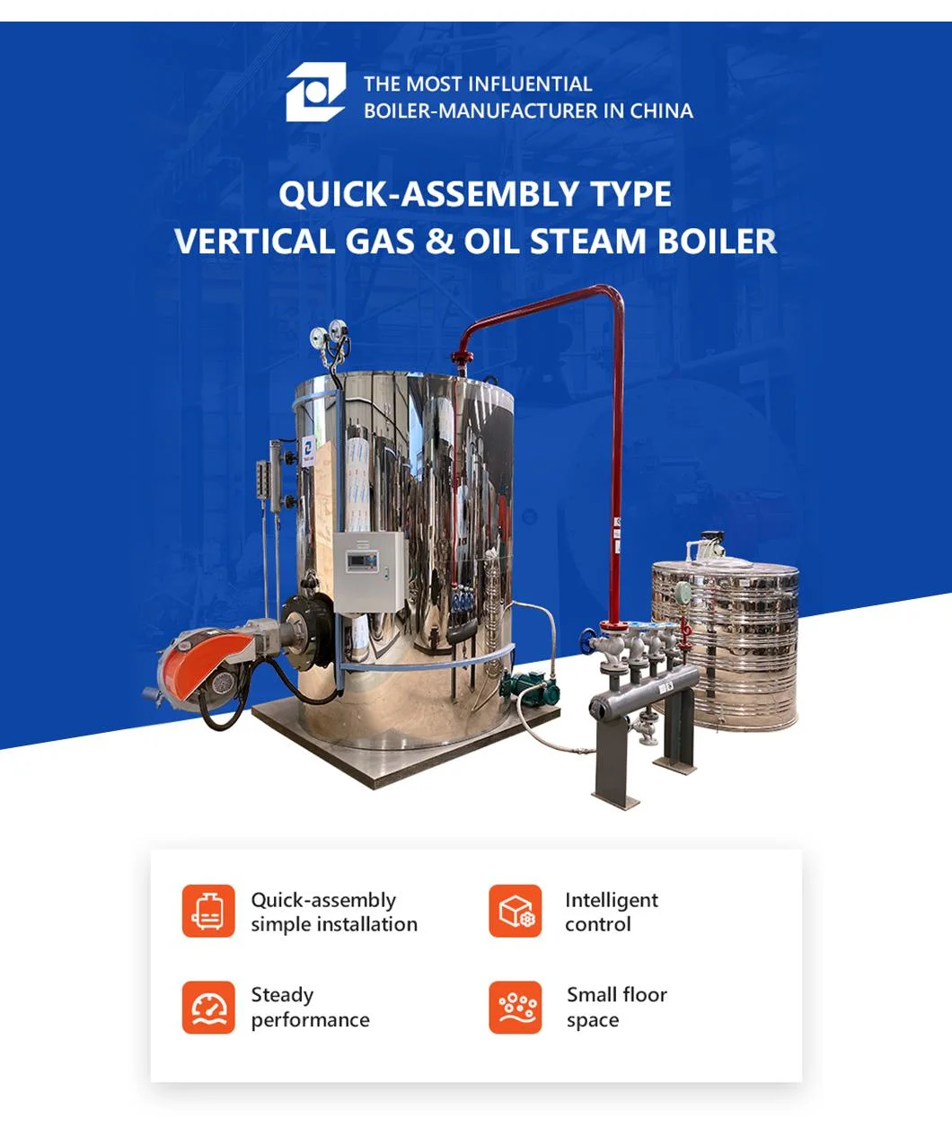 Hot Sale 50 Bhp 480kw De La Caldera Steam Boiler for Sales